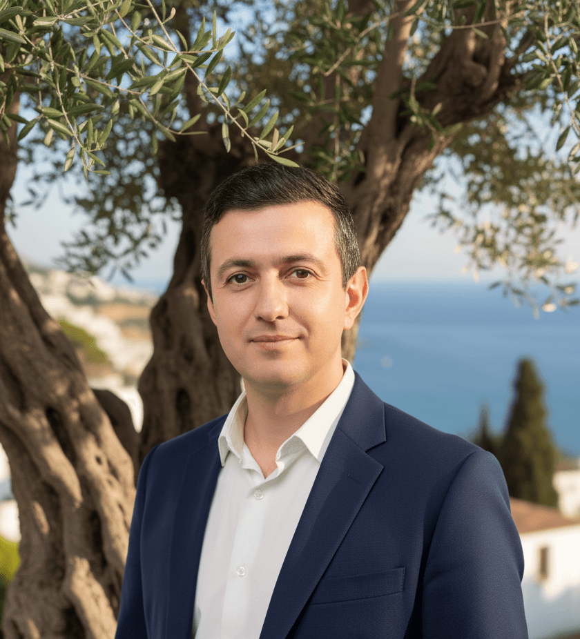 Alex Gon, Elia Studio, at work at a desk in the field